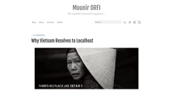 Desktop Screenshot of mounirorfi.com